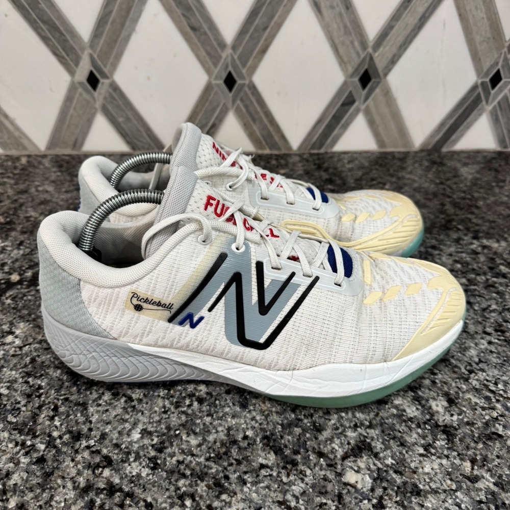 New Balance FuelCell 996v5 Pickleball Shoes Mens 10 Wide 2E White MCH996PB